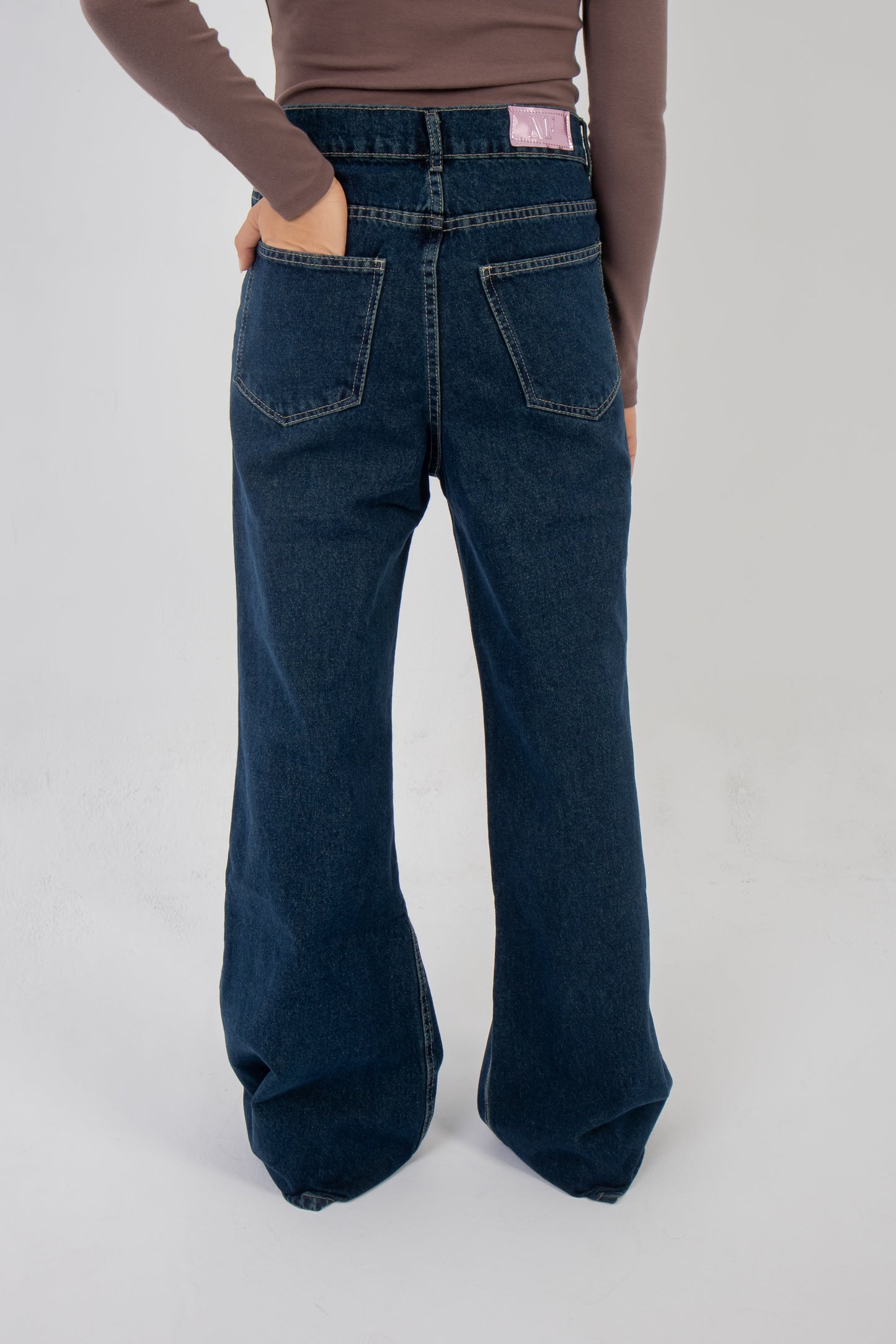 Dark Wide Leg Denim