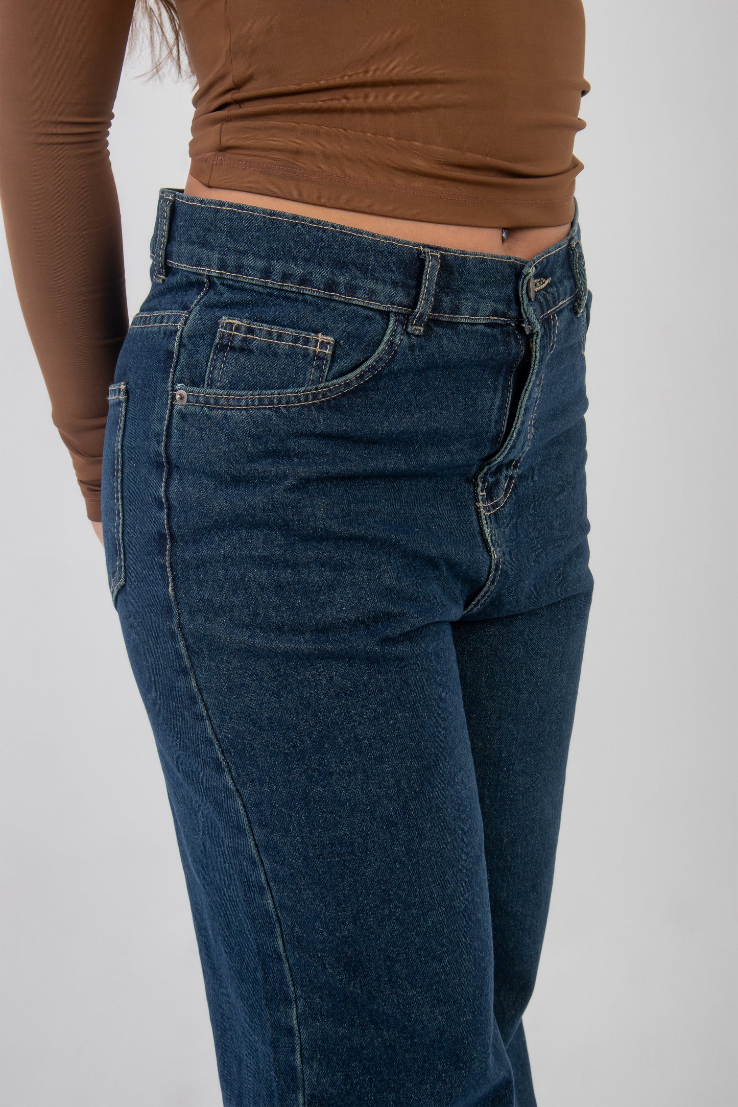 Dark Wide Leg Denim