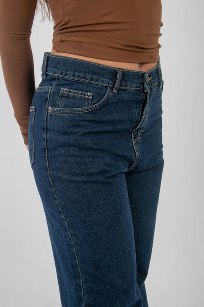 Dark Wide Leg Denim