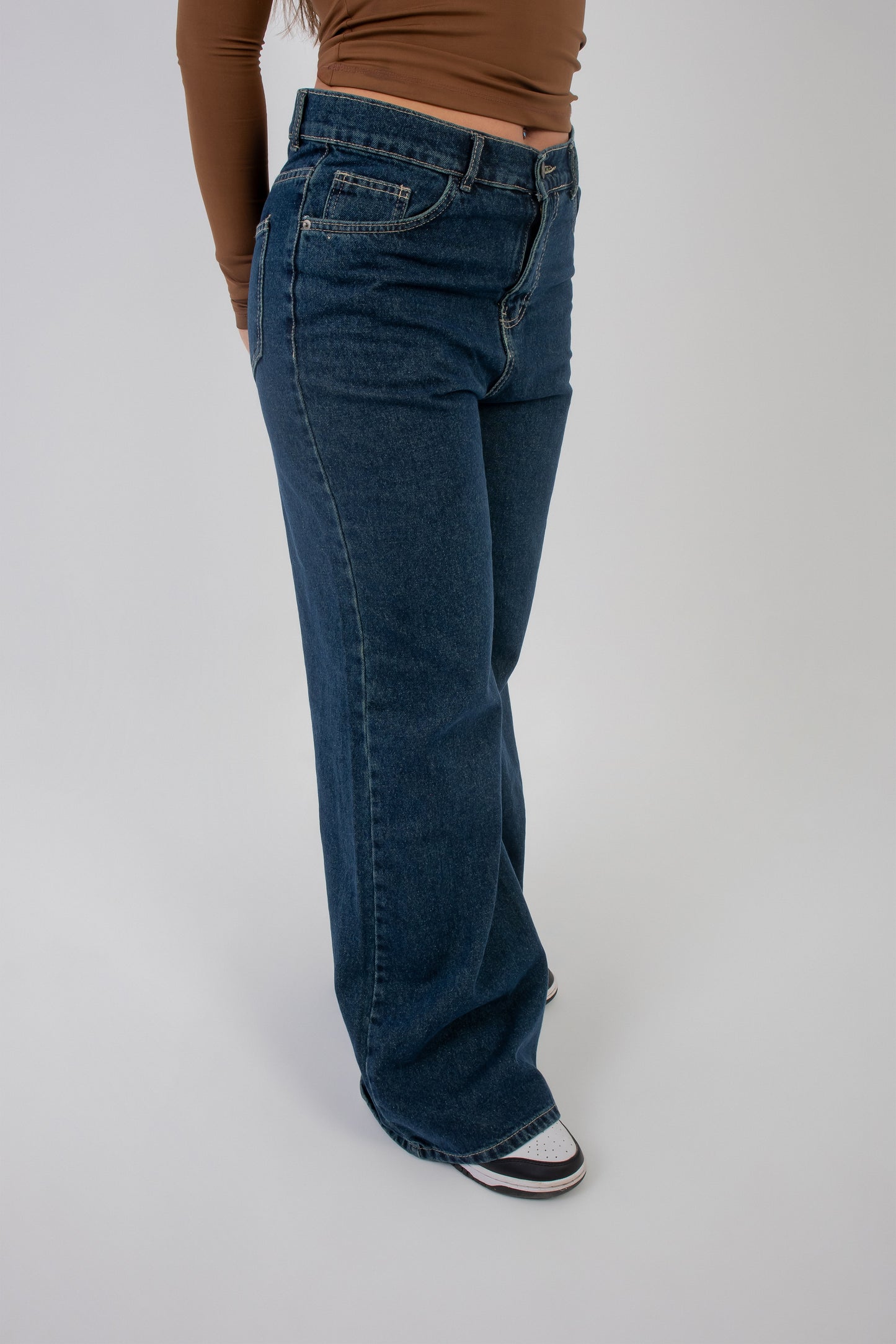Dark Wide Leg Denim