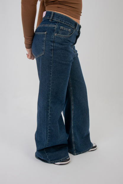 Dark Wide Leg Denim